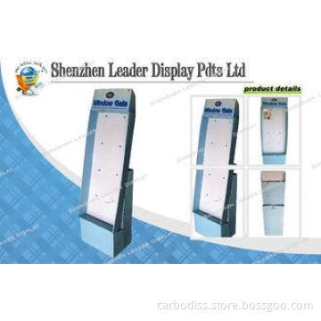 4C Print Cardboard Hook Display with 12 Plastic Hooks for W